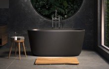 Черные каменные ванны picture № 16