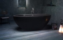 Черные каменные ванны picture № 15