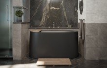 Черные каменные ванны picture № 19